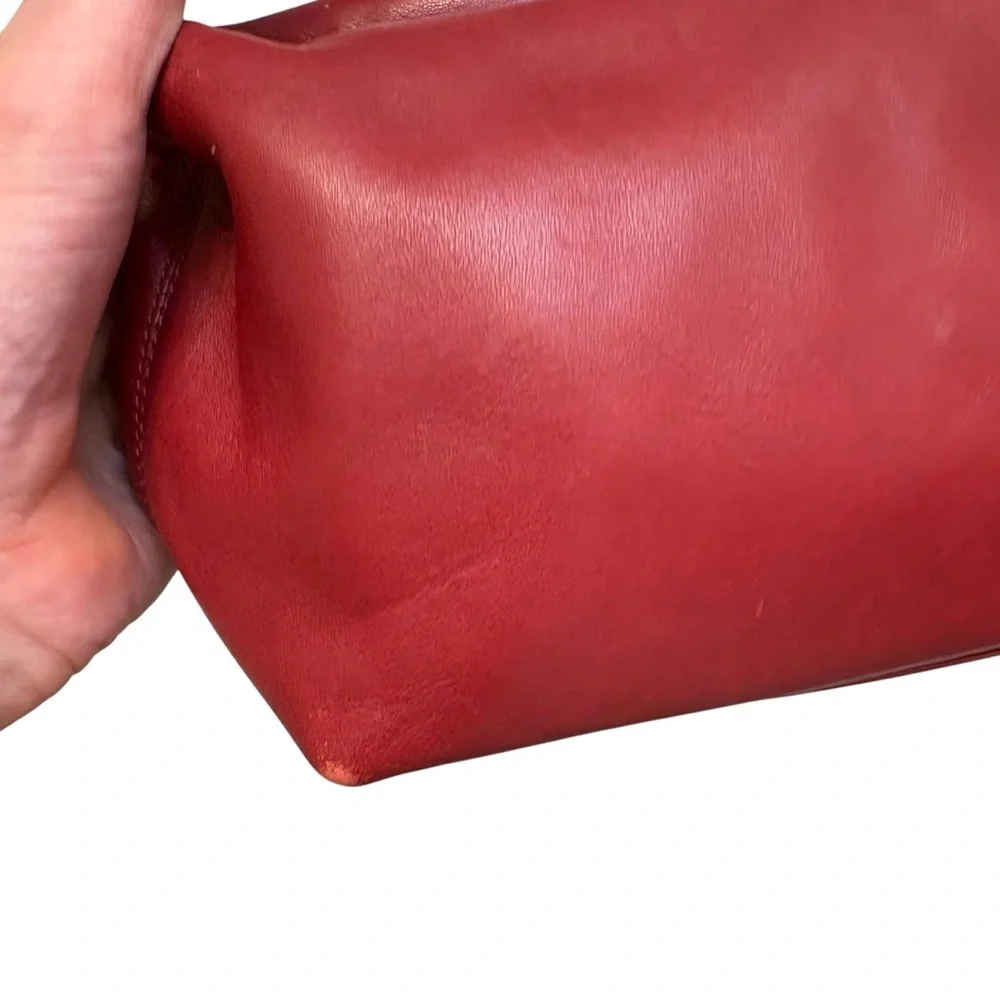 Coach vintage y2k logo mini bag red leather wristlet clutch